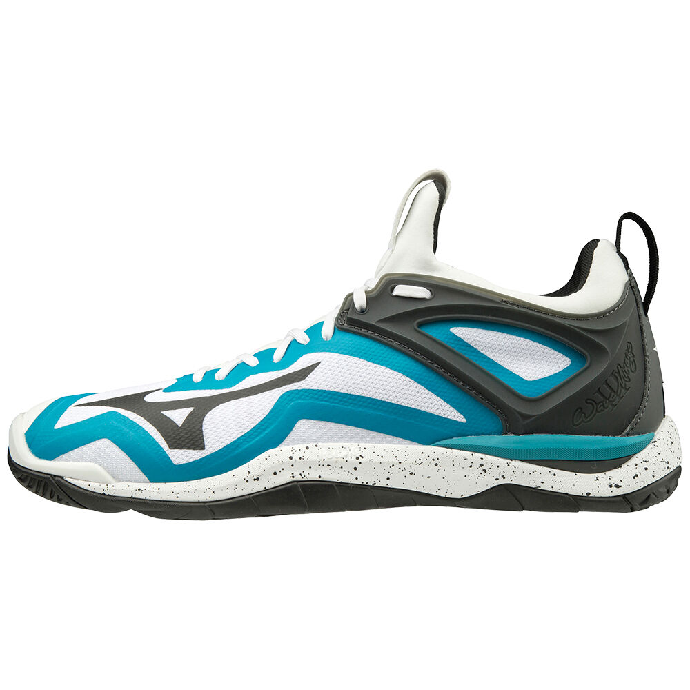 Mizuno Men's WAVE MIRAGE 3 Handball Shoes White/Black/Blue (X1GA195085-RYB)